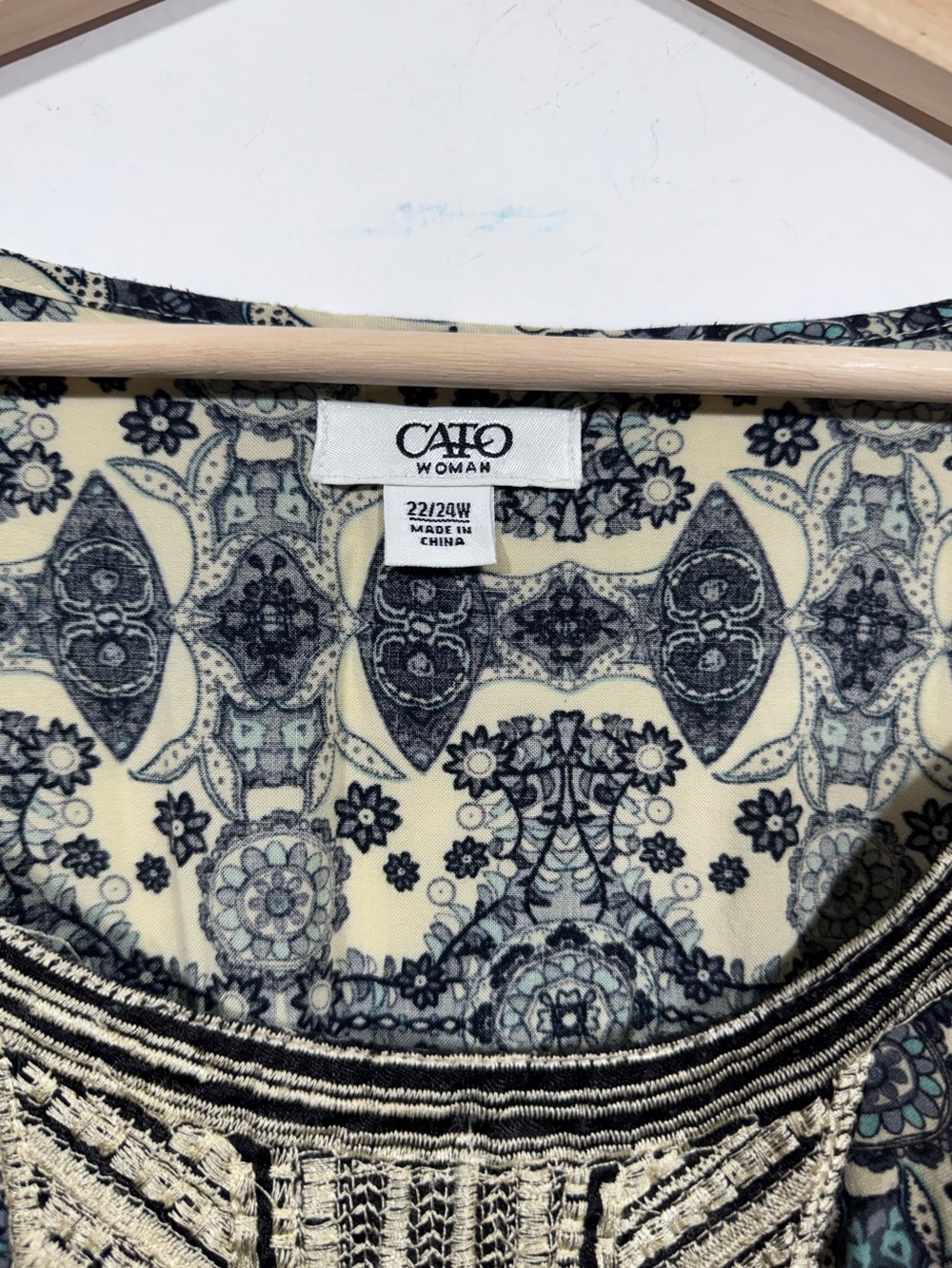 Caio Womens Boho Paisley Tunic Mini Dress Plus Size 22 / 24W Flowy - Picture 4 of 5